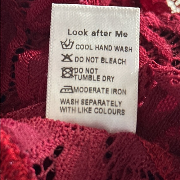 Thick solid Lace Body Suit with snap crotch and lined chest. - Picture 12 of 13